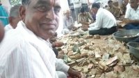 सांवलिया जी भंडार की गणना करते हुए